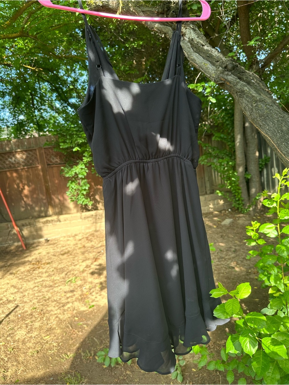 H&M Black Ruffled Mini Dress - Picture 3 of 4
